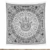 tapestry hand of fatima white grey large