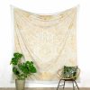Gold Tapestry Fatima's Hand white large