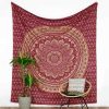 Tapestry Ombre Mandala red gold large