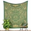 Gold Tapestry Fatima's Hand green large