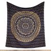 tapestry ombre mandala blue gold large