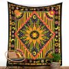 Tapestry Astro Solar System red yellow large
