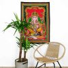 tapestry ganesha with sequins small