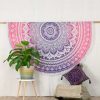 Round Mandala Tapestry Ombre purple pink - ca. 185 cm