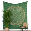 Gold Tapestry Ombre Mandala Green Large