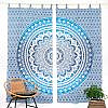 Vorhang Ombre Mandala blau - ca. 230x210 cm