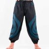 Goa Pants black blue with spirals