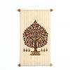 Tapestry Tree of Life white brown, Indian cotton wall hanging